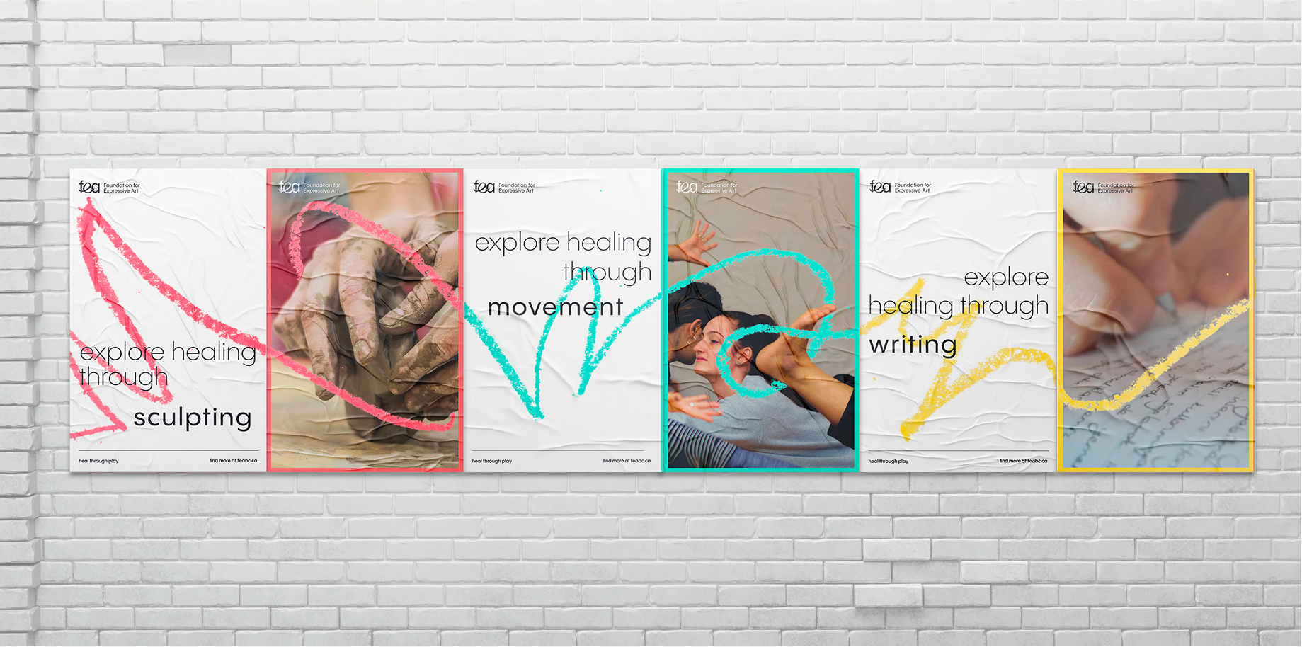 Poster design for the foundation for expressive art therapy