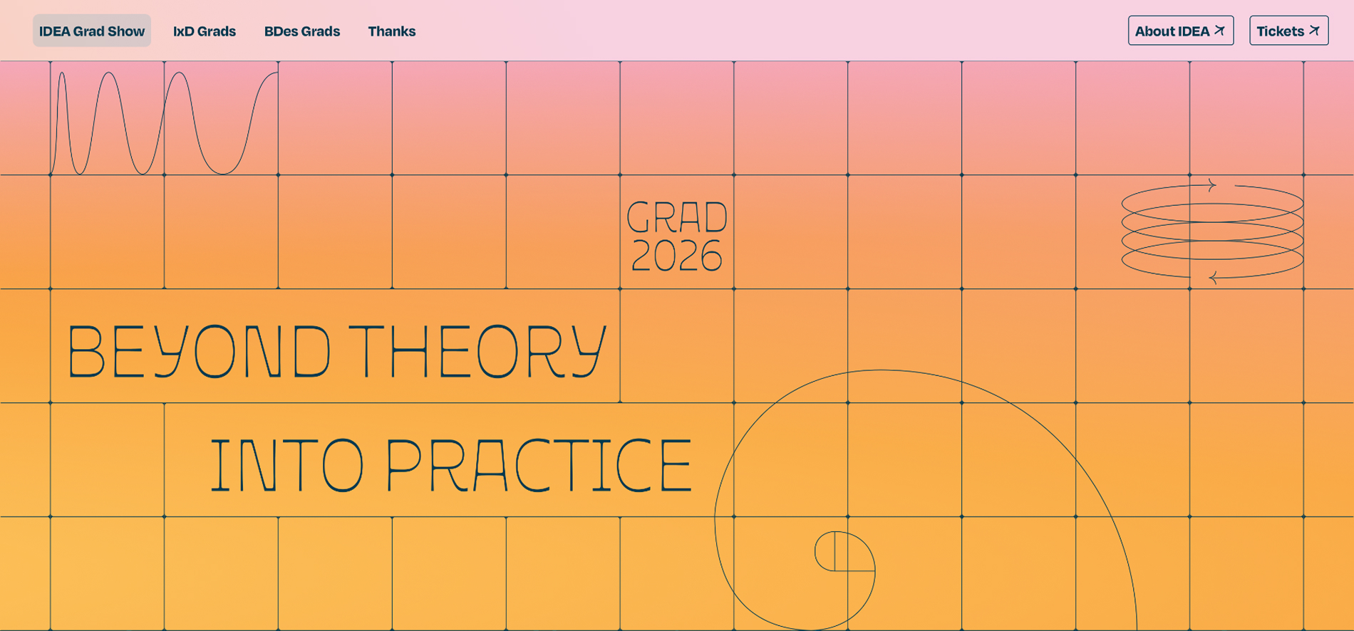 IDEA grad show website